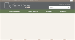 Desktop Screenshot of claytoncountyia.gov
