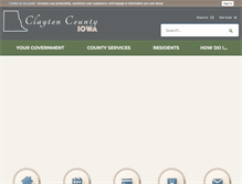 Tablet Screenshot of claytoncountyia.gov